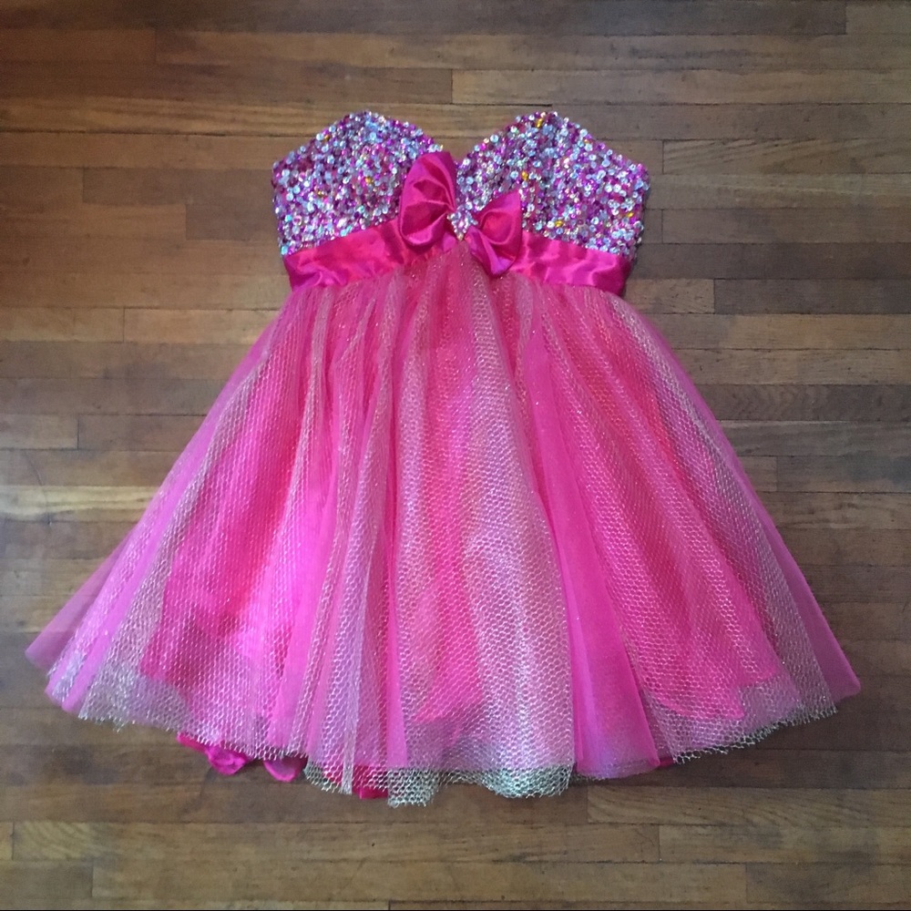 Strapless Beaded top Prom/Homecoming Dress